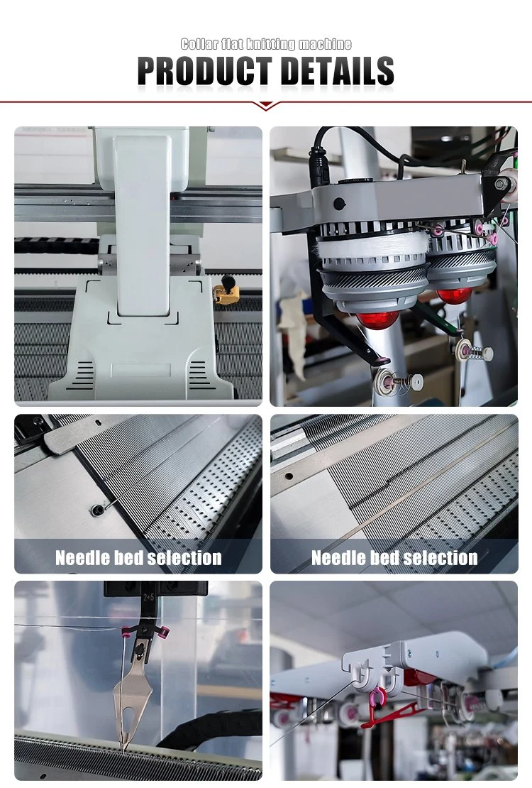 Twh OEM Hot Sales Computer Control 1 System 1 Carriage 52inch 14G 16g Sweater Collar Cuff Rib Knitting Machine