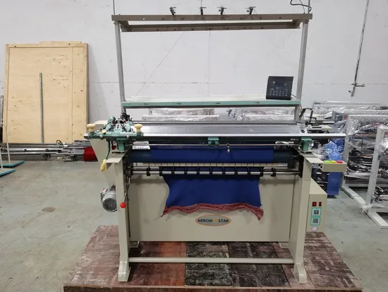 Halbautomatische Flachkragen-Strickmaschine